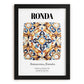 Ronda, Spain – World Heritage Travel Poster, in sleek black frame