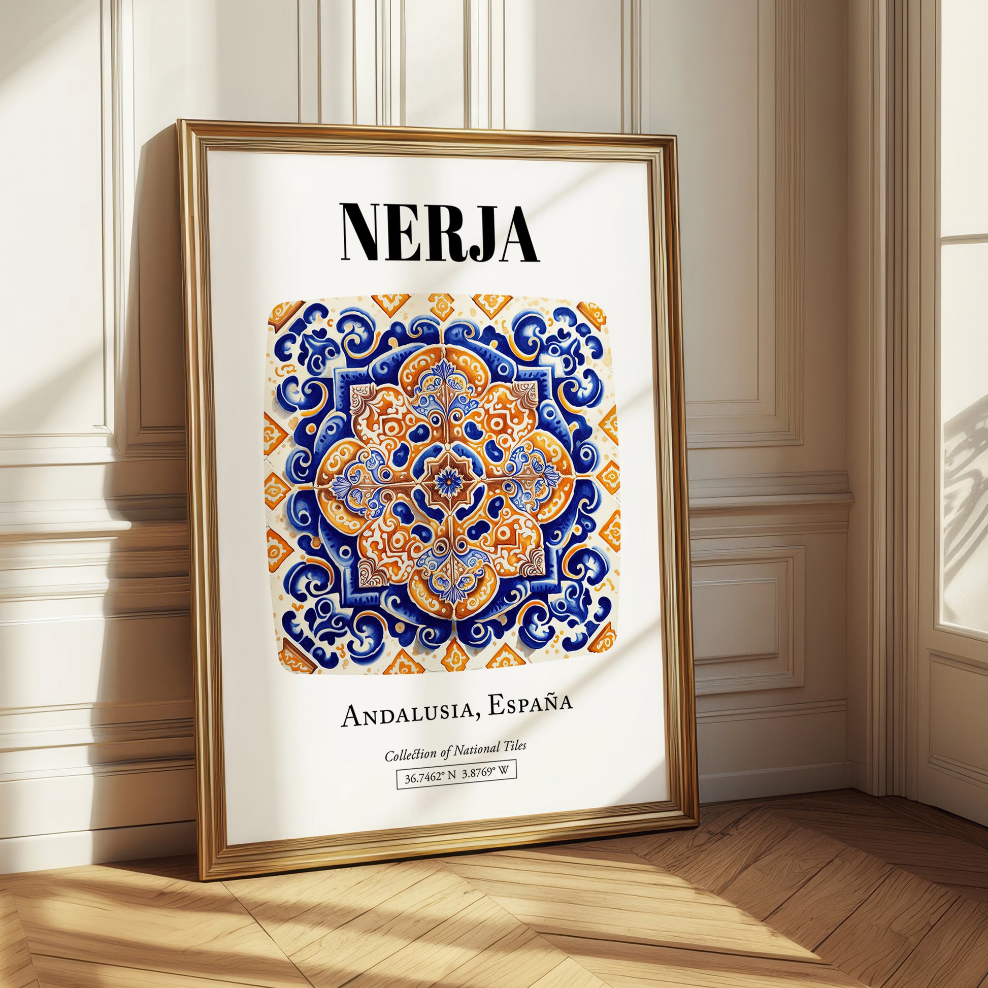 Nerja, Spain – Tourist Destination Poster, styled in a charming Paris street view