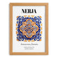Nerja, Spain – Tourist Destination Poster, set in oak frame