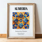 Almeria, Spain – Travel Wall Art, in wooden frame leaning on the floor