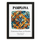 Pamplona, Spain – Away From Home Poster, in sleek black frame
