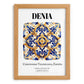 Denia, Spain – Travel Poster, set in oak frame