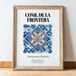 Conil De La Frontera, Spain – Travel Destination Art, in wooden frame leaning on the floor