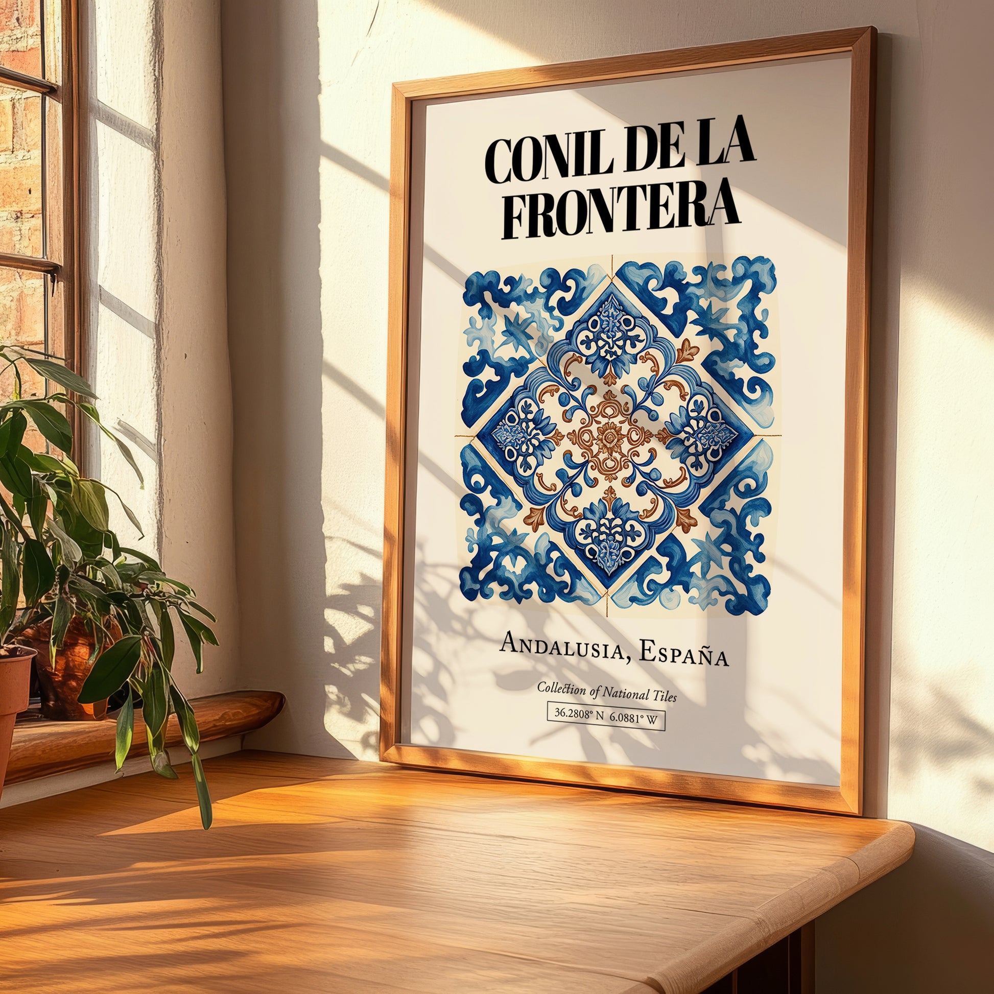 Conil De La Frontera, Spain – Travel Destination Art, clean layout with no caption