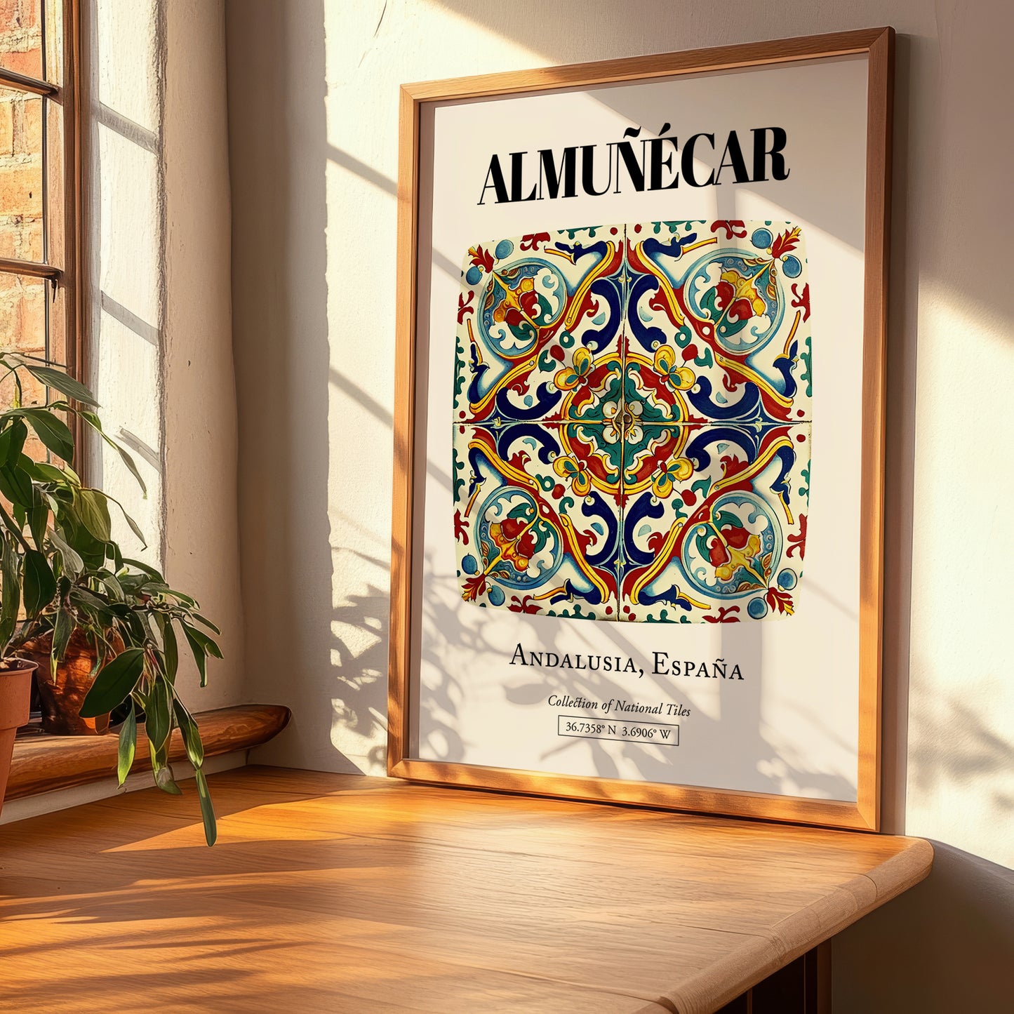 Almuñécar, Spain – Cityscape Wall Art, clean layout with no caption