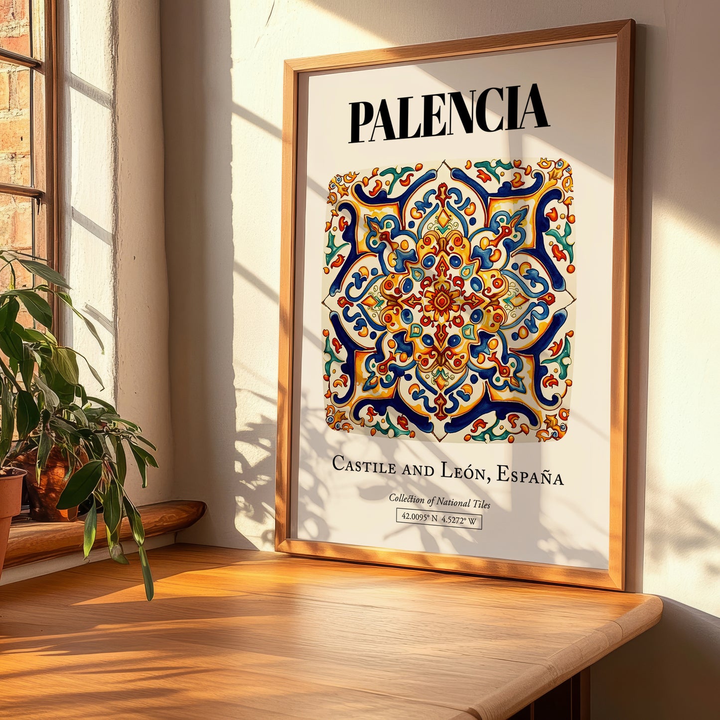 Palencia, Spain – Travel Poster, clean layout with no caption