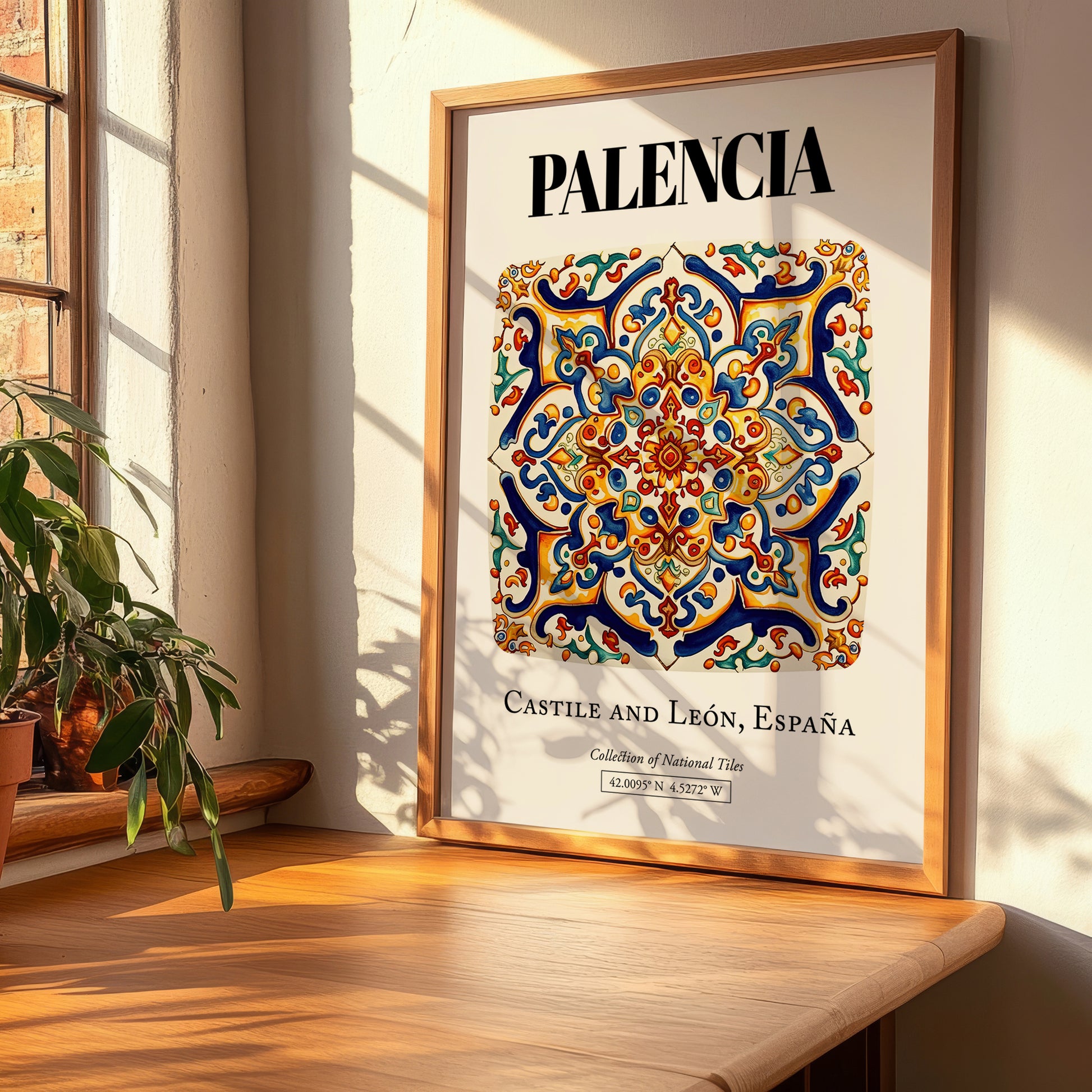 Palencia, Spain – Travel Poster, clean layout with no caption