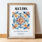 Alcudia, Spain – National Pride Wall Decor, in wooden frame leaning on the floor
