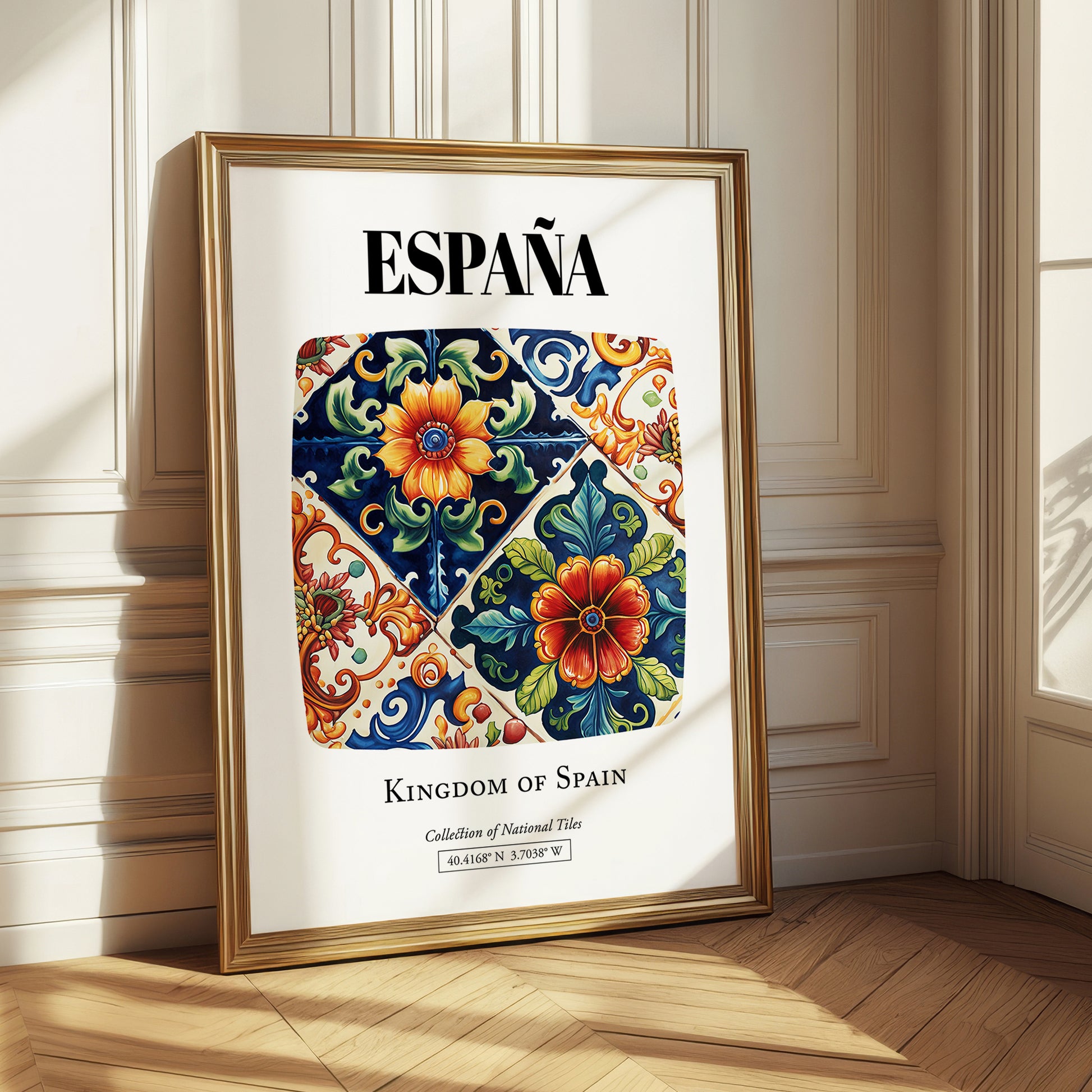 España, Spain – Travel Wall Art, styled in a charming Paris street view