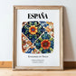 España, Spain – Travel Wall Art, in wooden frame leaning on the floor