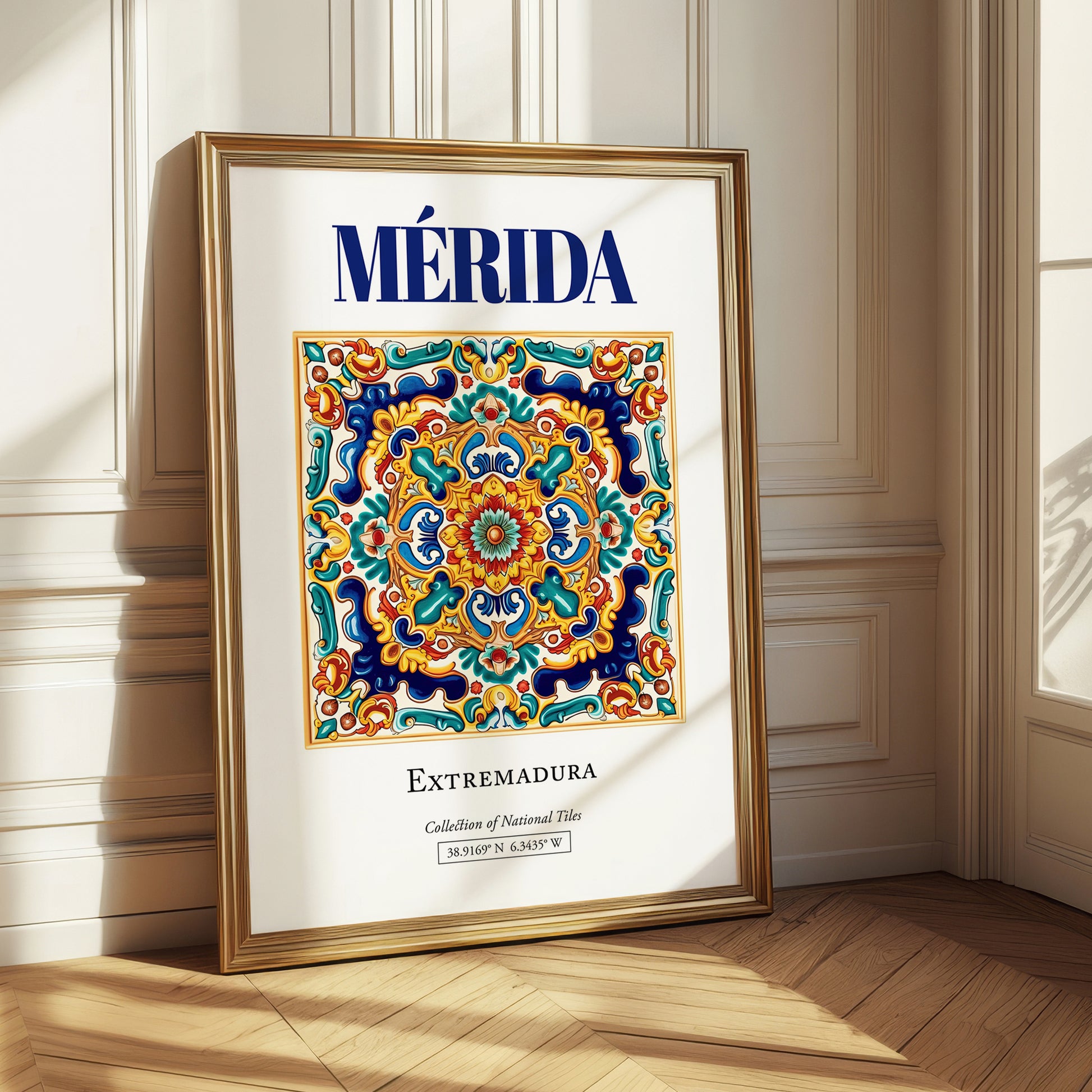 Mérida, Spain – Travel Poster, styled in a charming Paris street view