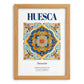 Huesca, Spain – Travel Poster, set in oak frame