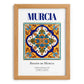 Murcia, Spain – Travel Print, set in oak frame
