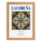 La Coruña (A Coruña), Spain – Cultural Heritage Wall Art, set in oak frame