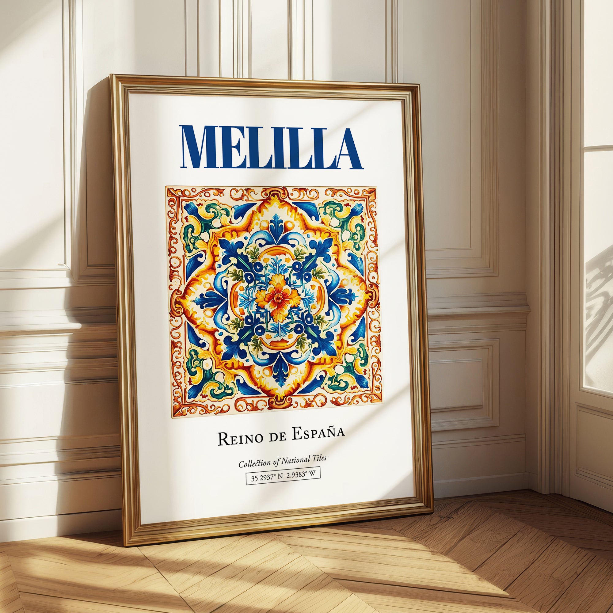 Melilla, Spain – Tourist Destination Poster, styled in a charming Paris street view