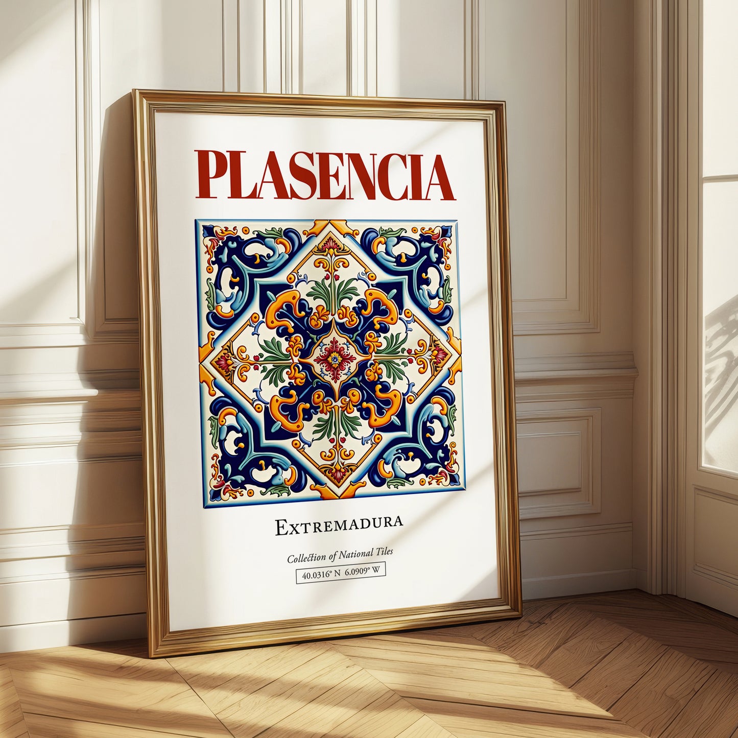 Plasencia, Spain – Travel Wall Decor, styled in a charming Paris street view