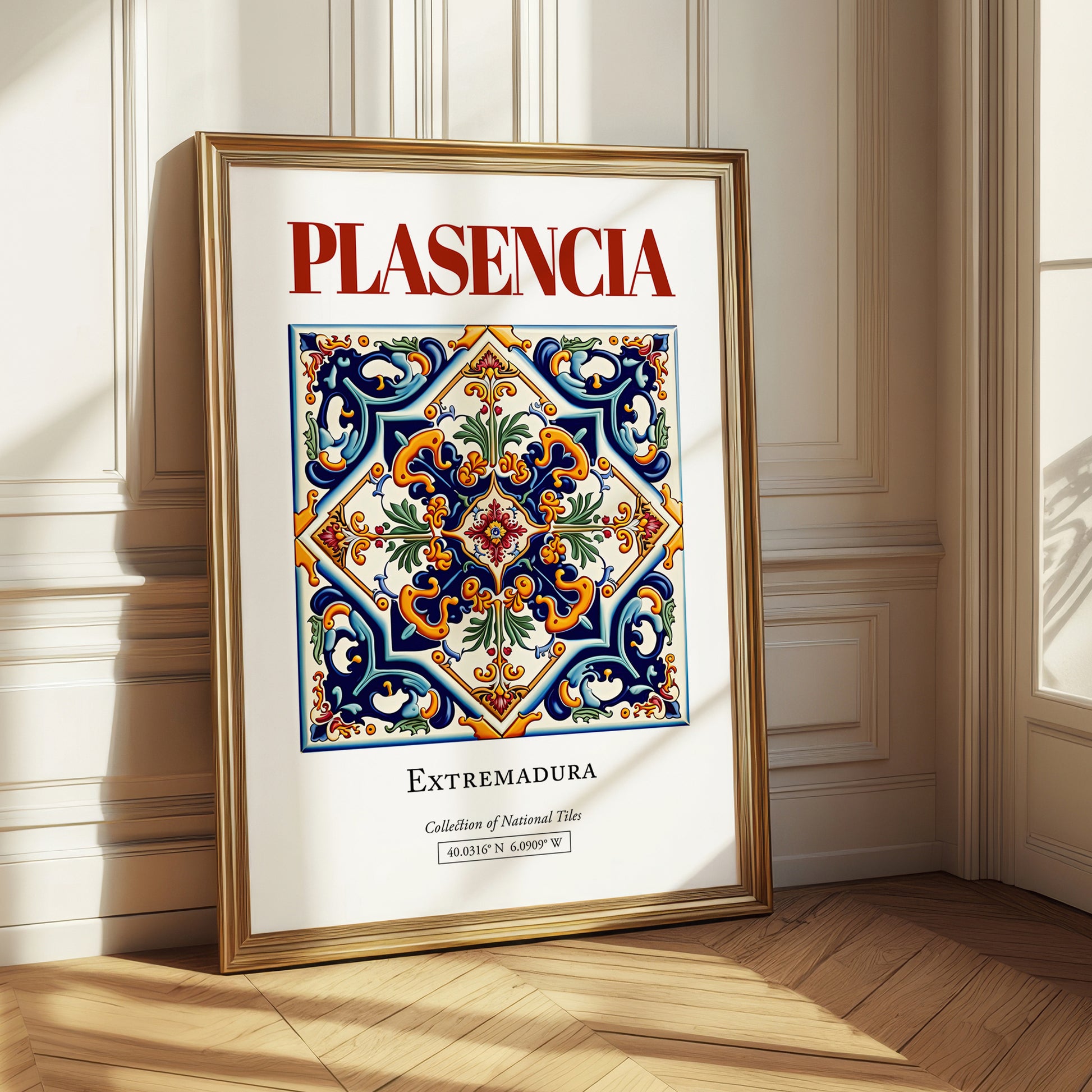 Plasencia, Spain – Travel Wall Decor, styled in a charming Paris street view