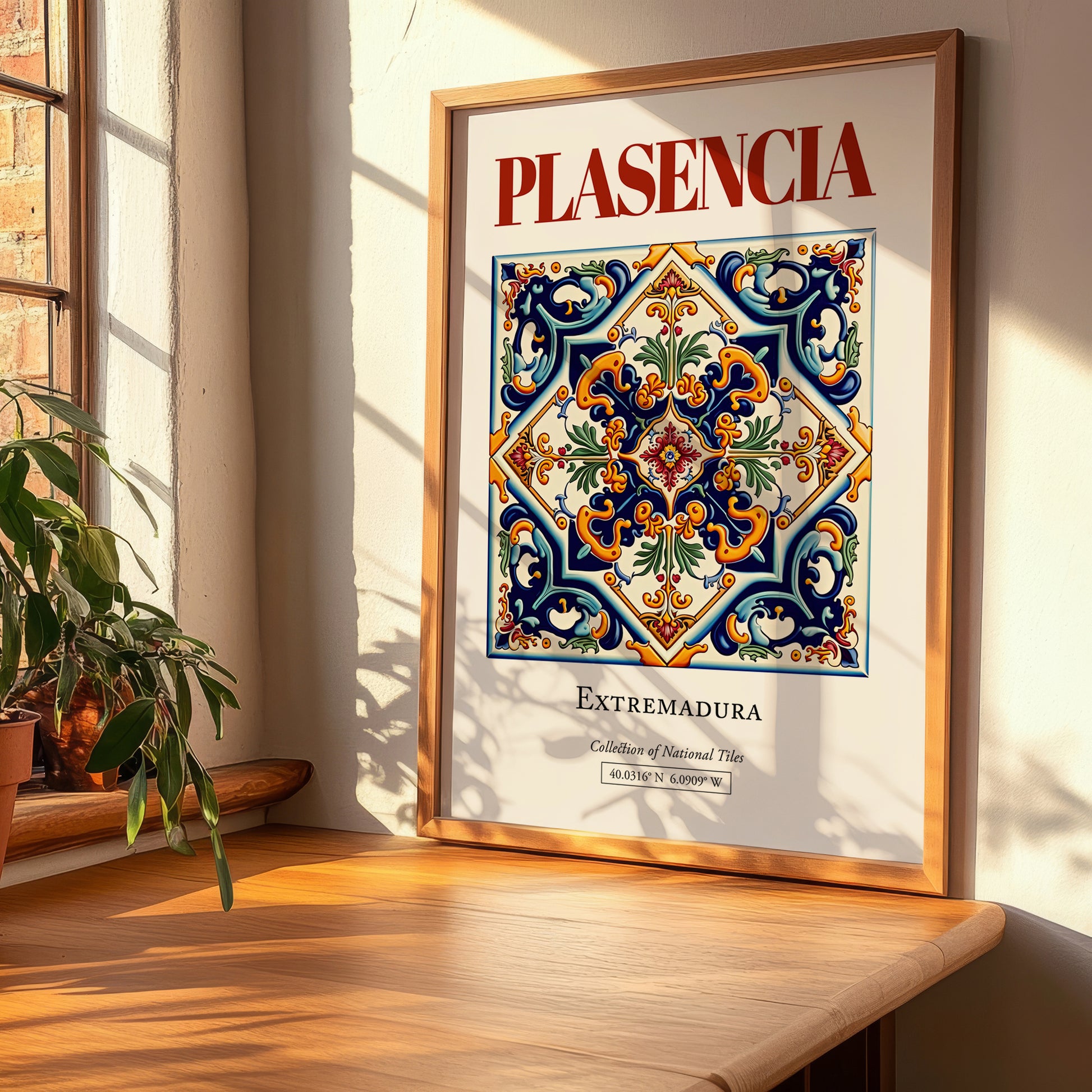 Plasencia, Spain – Travel Wall Decor, clean layout with no caption
