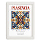 Plasencia, Spain – Travel Wall Decor, placed in minimal white frame