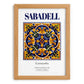 Sabadell, Spain – Cityscape Wall Art, set in oak frame