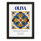 Oliva, Spain – Travel Print, in sleek black frame