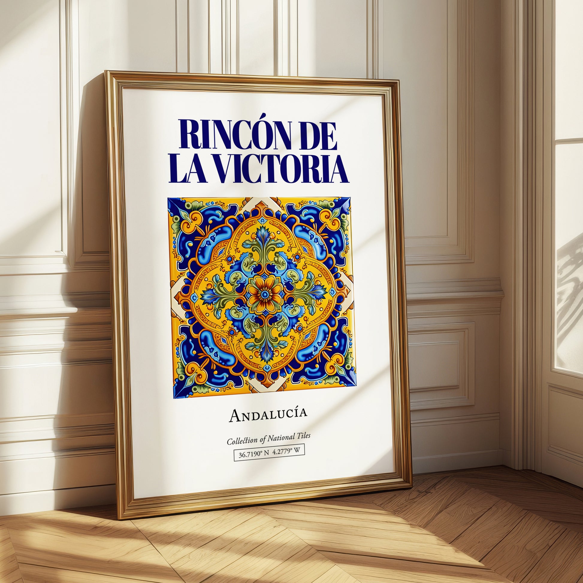 Rincón de la Victoria, Spain – Travel Poster, styled in a charming Paris street view