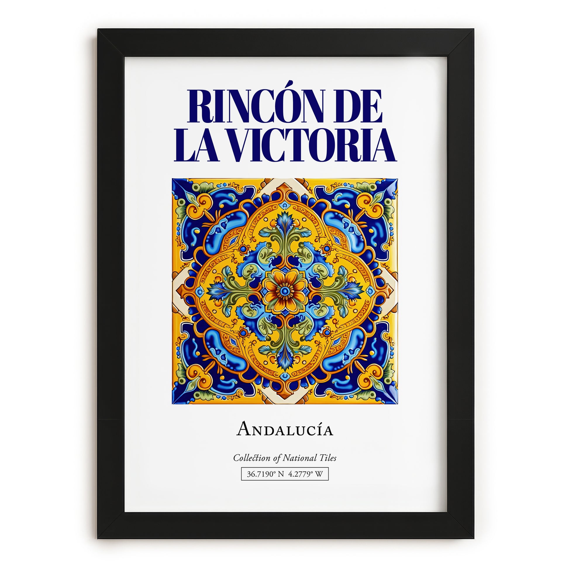 Rincón de la Victoria, Spain – Travel Poster, in sleek black frame