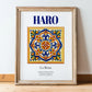 Haro, Spain – Dream Destination Decor, in wooden frame leaning on the floor