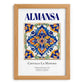 Almansa, Spain – Travel Poster, set in oak frame