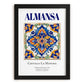 Almansa, Spain – Travel Poster, in sleek black frame