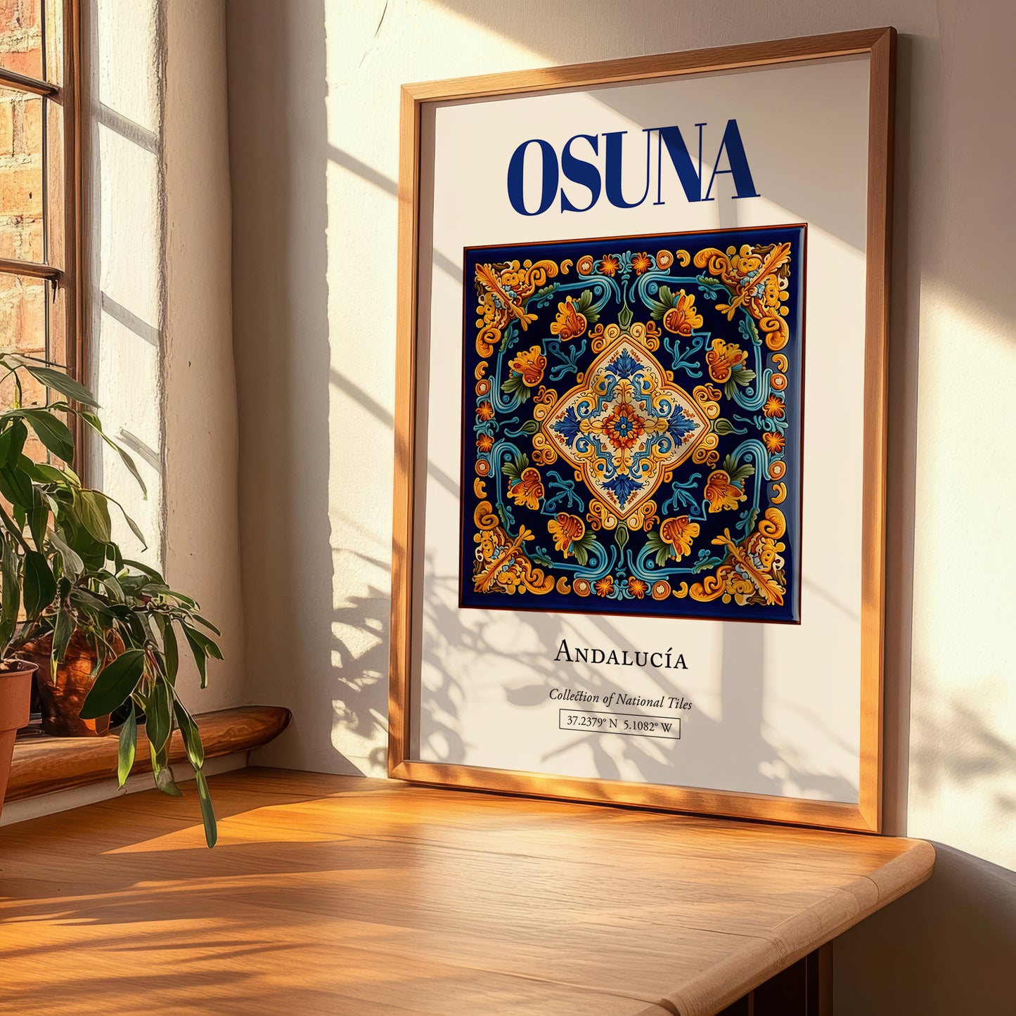 Osuna, Spain – Cityscape Wall Art, clean layout with no caption