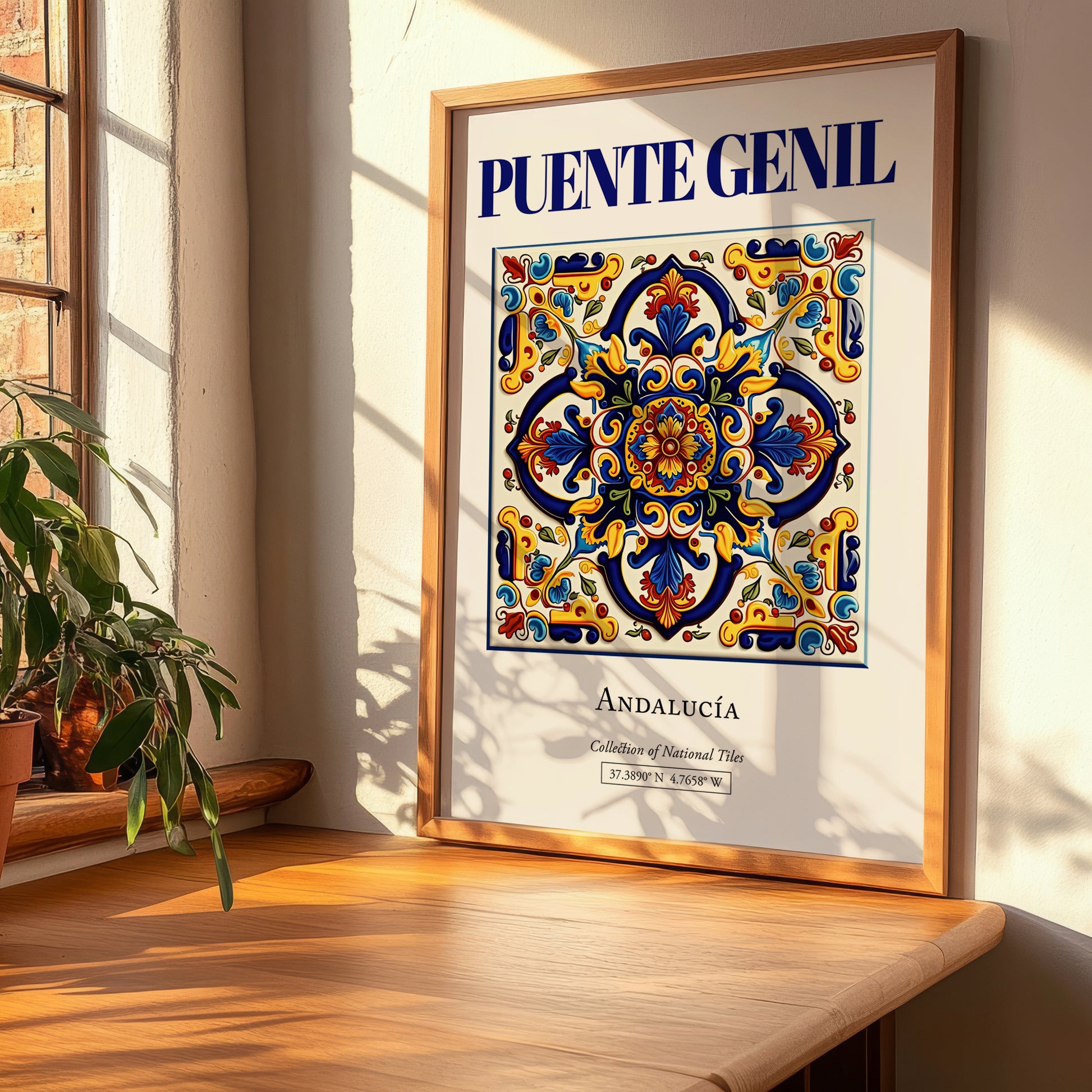 Puente Genil, Spain – Travel Poster, clean layout with no caption