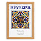 Puente Genil, Spain – Travel Poster, set in oak frame