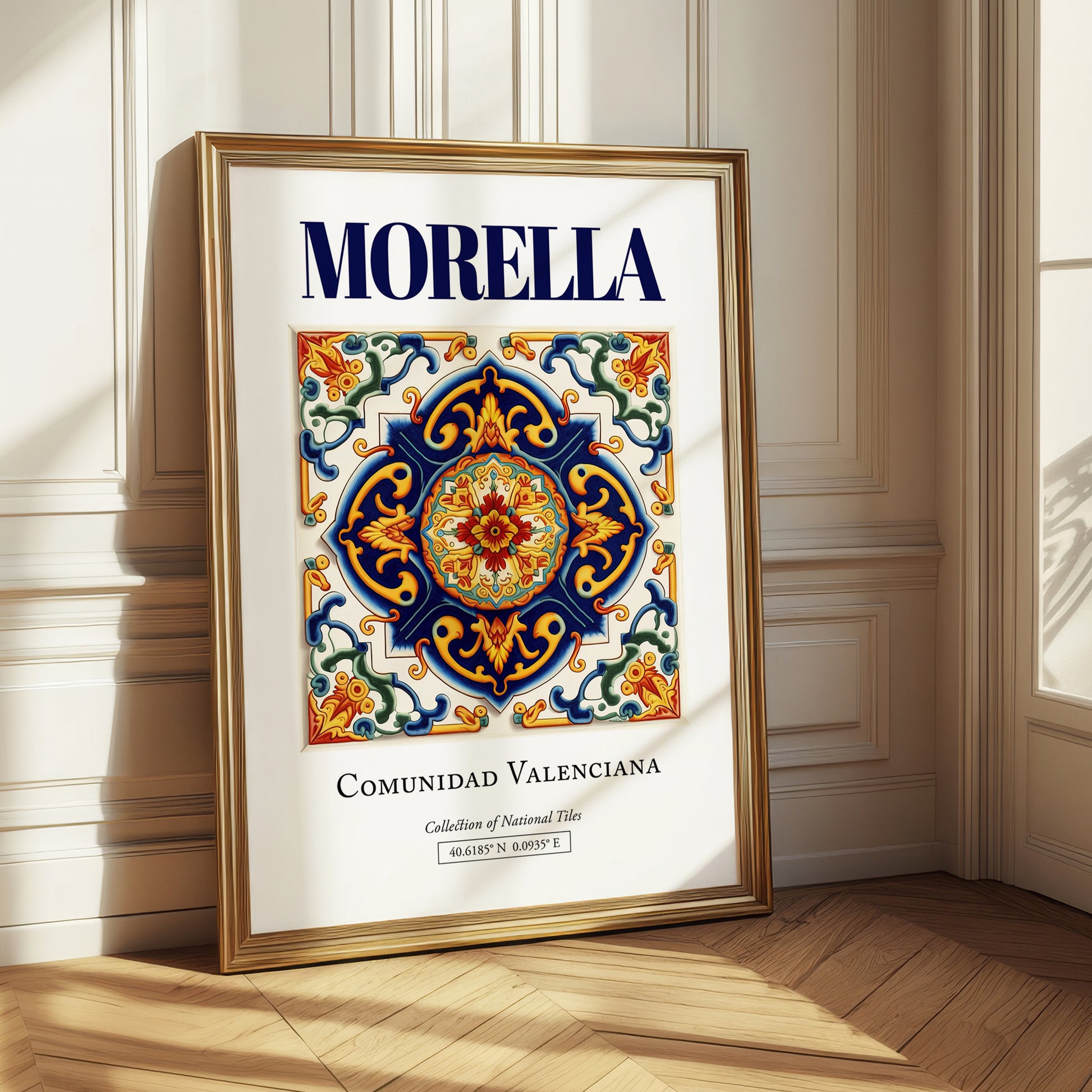 Morella, Spain – Travel Poster, styled in a charming Paris street view