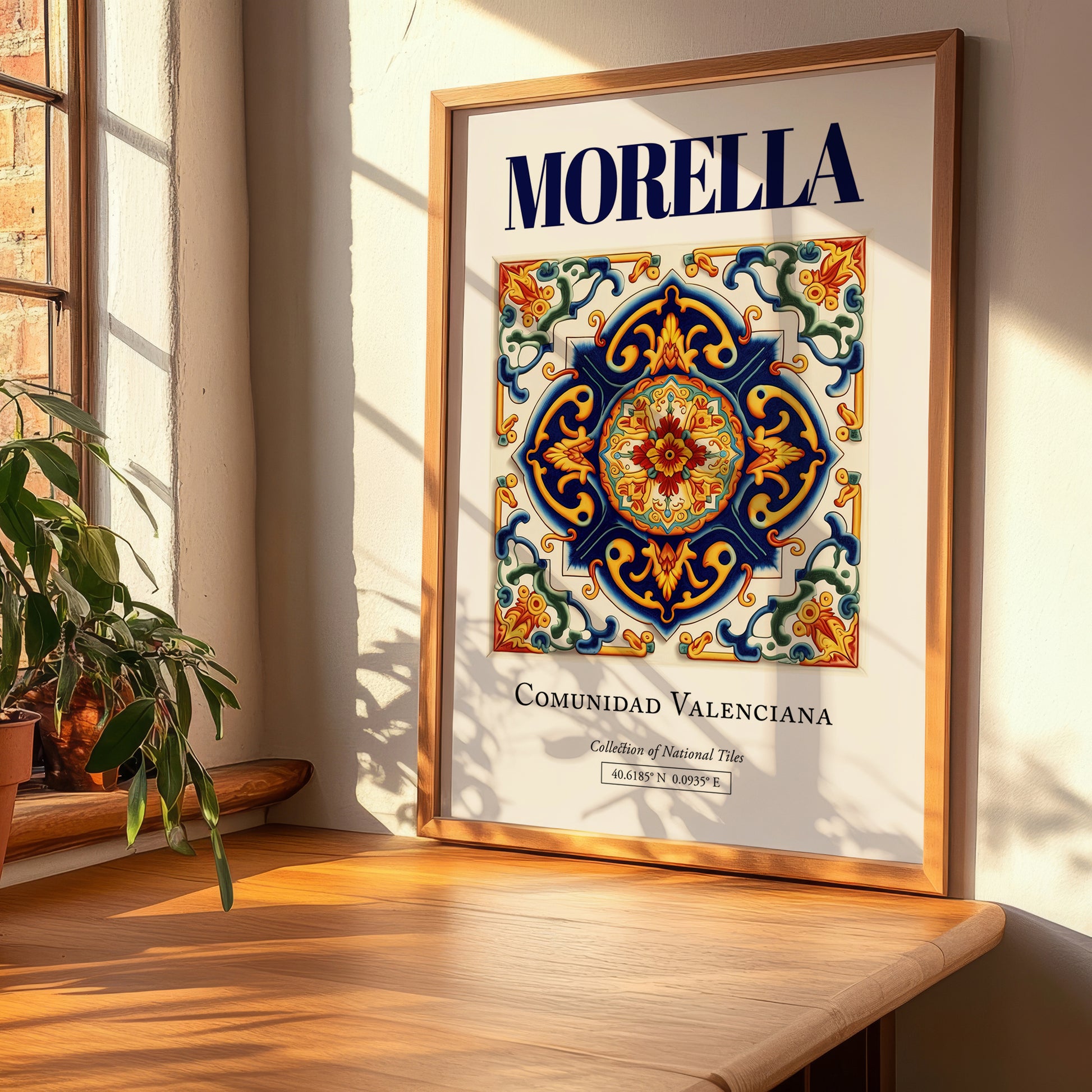 Morella, Spain – Travel Poster, clean layout with no caption
