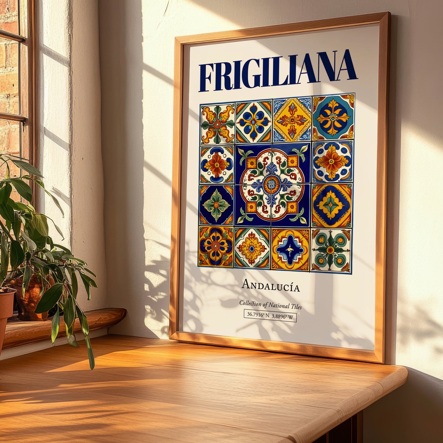 Frigiliana, Spain – Travel Destination Art, clean layout with no caption