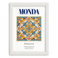 Monda, Spain – Travel Wall Decor, placed in minimal white frame