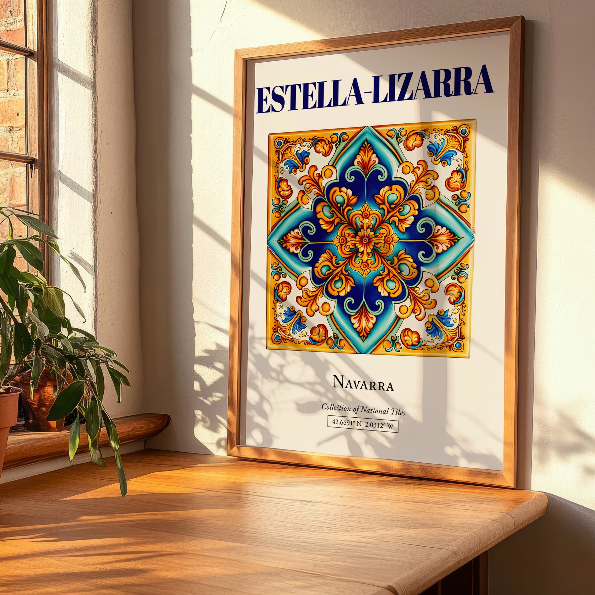Estella-Lizarra, Spain – Architectural Travel Art, clean layout with no caption