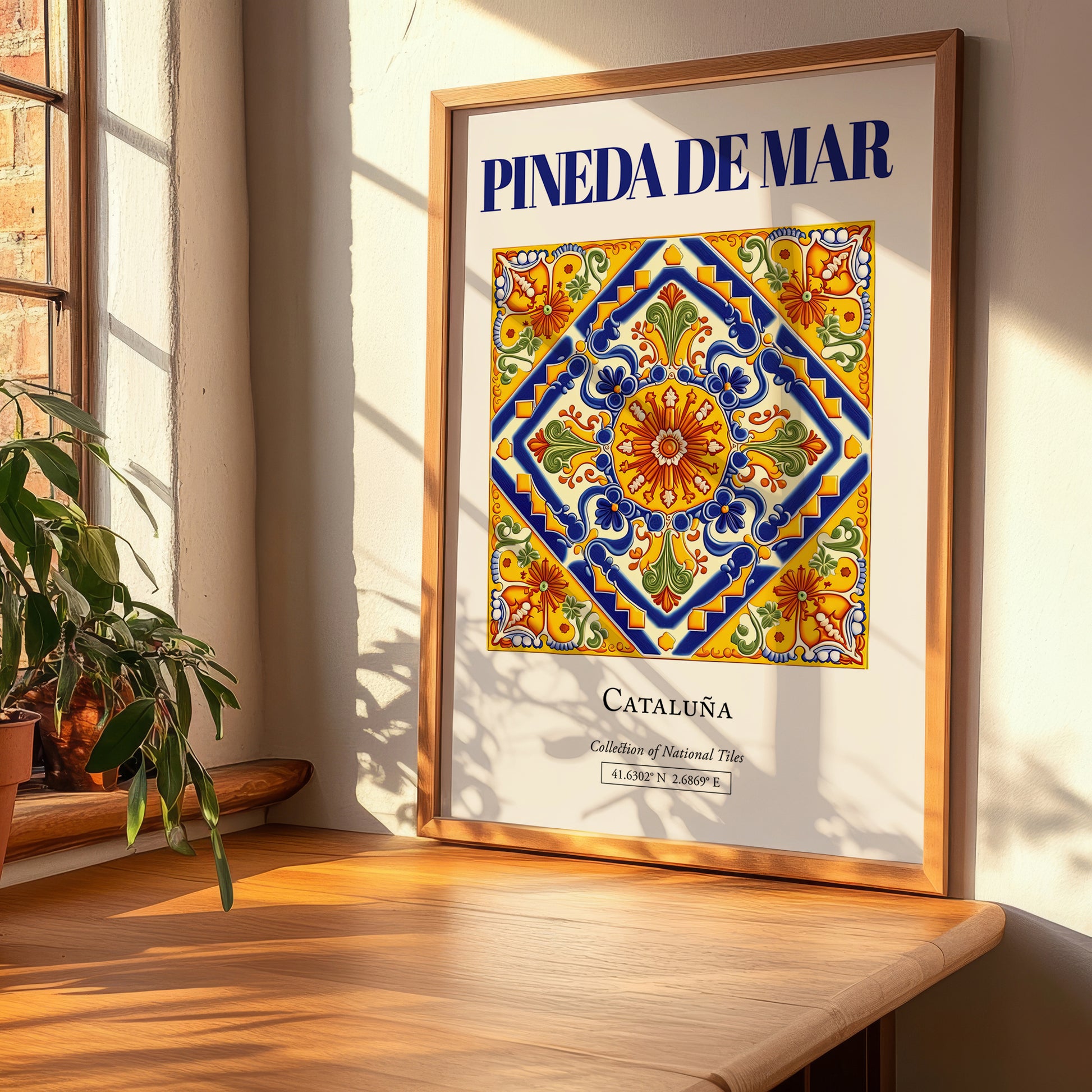 Pineda de Mar, Spain – Travel Print, clean layout with no caption