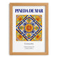 Pineda de Mar, Spain – Travel Print, set in oak frame