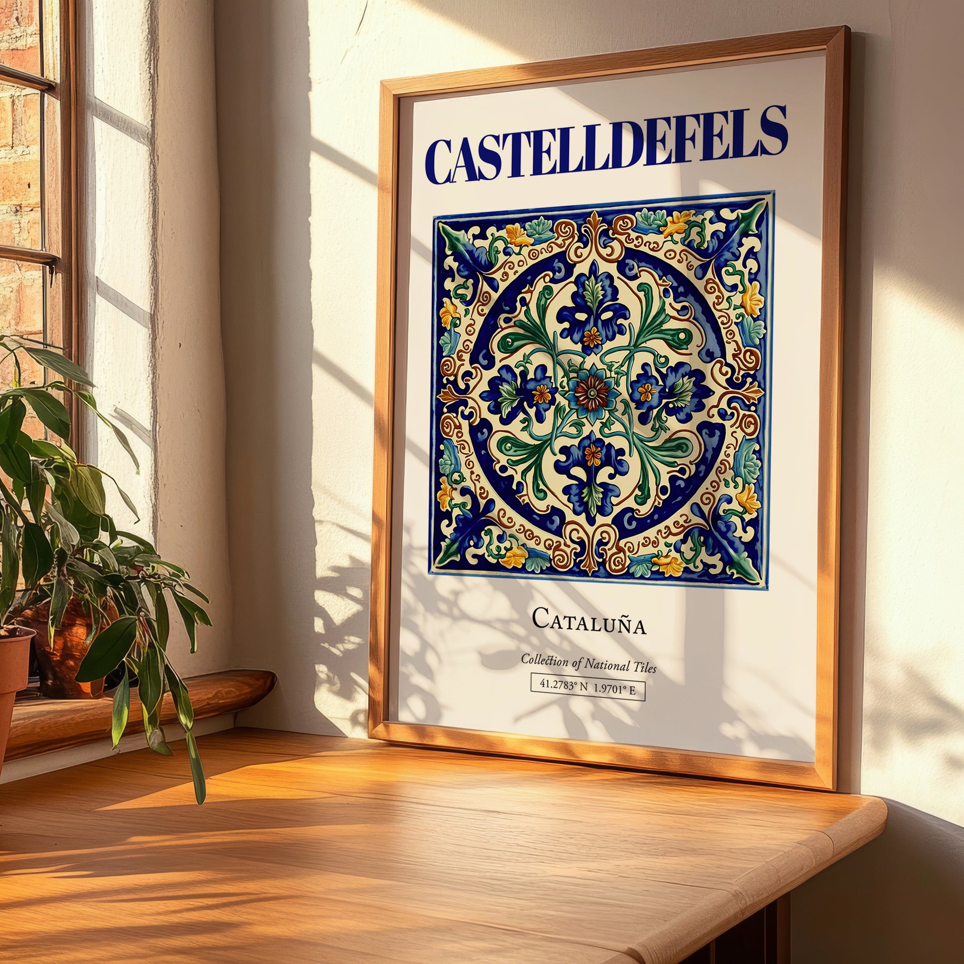 Castelldefels, Spain – Travel Print, clean layout with no caption