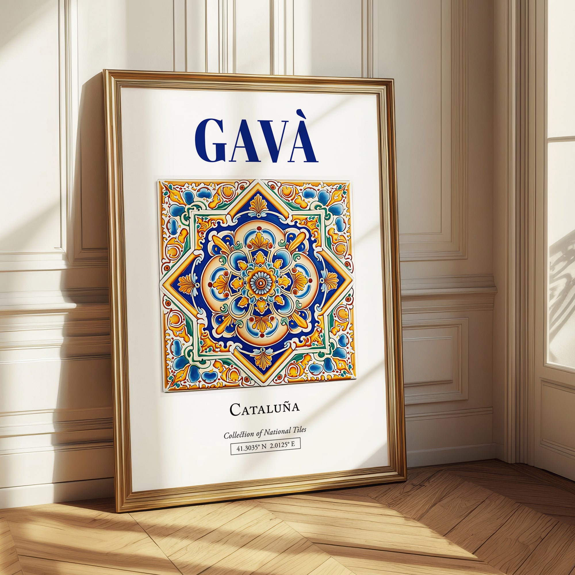 Gavà, Spain – Travel Print, styled in a charming Paris street view