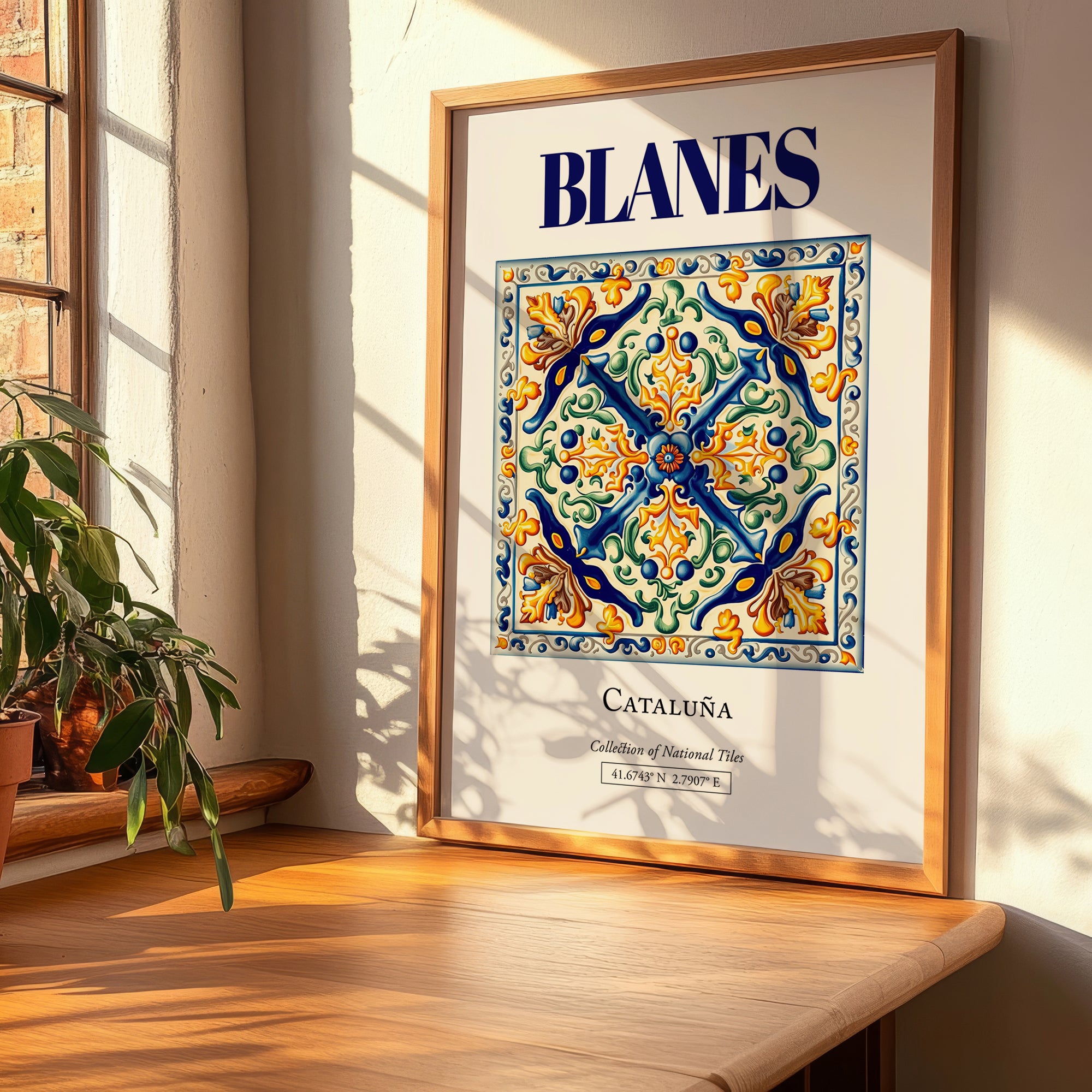 Blanes, Spain – Travel Print, clean layout with no caption