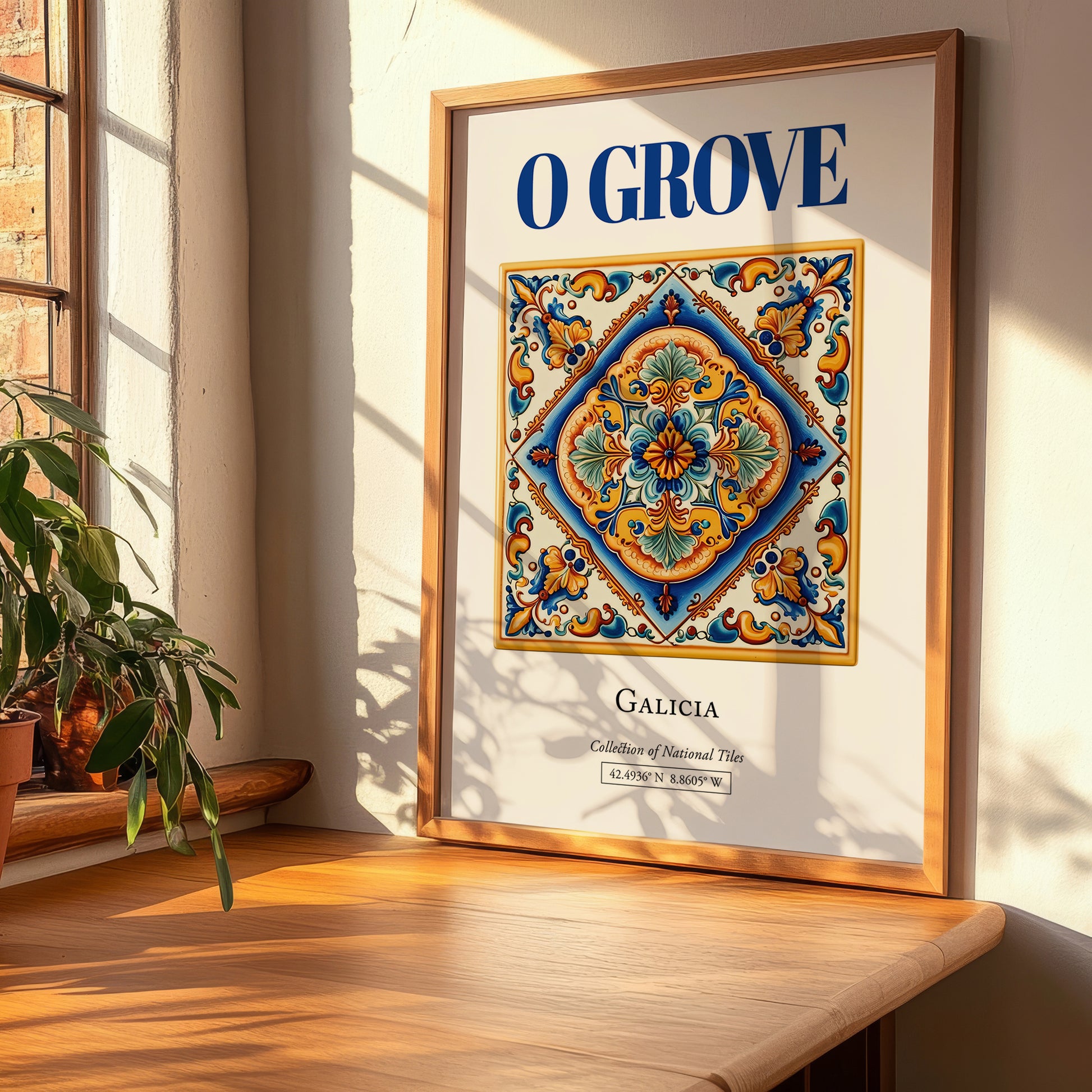 O Grove, Spain – Away From Home Poster, clean layout with no caption