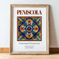 Peniscola, Spain – World Travel Art, in wooden frame leaning on the floor