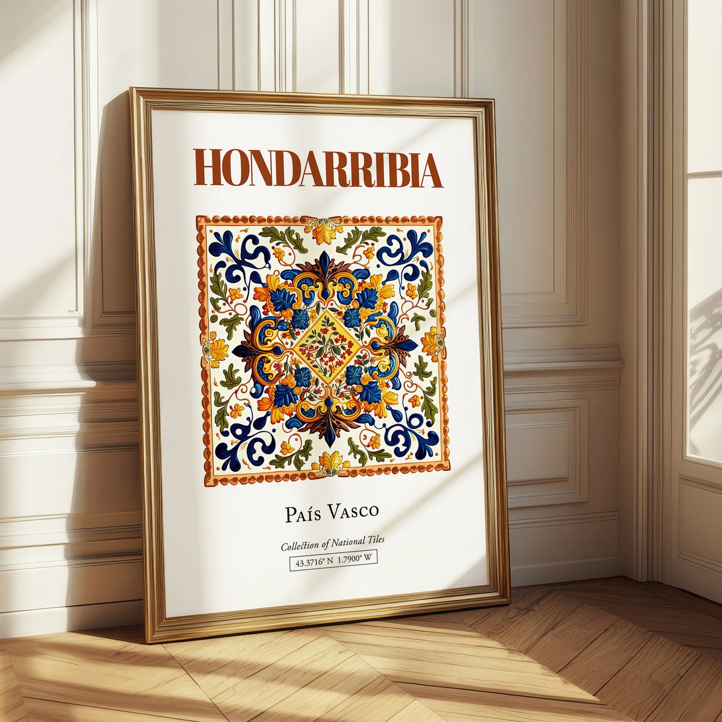 Hondarribia, Spain – Travel Poster, styled in a charming Paris street view