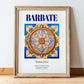 Barbate, Spain – Wanderlust-Inspired Poster, in wooden frame leaning on the floor