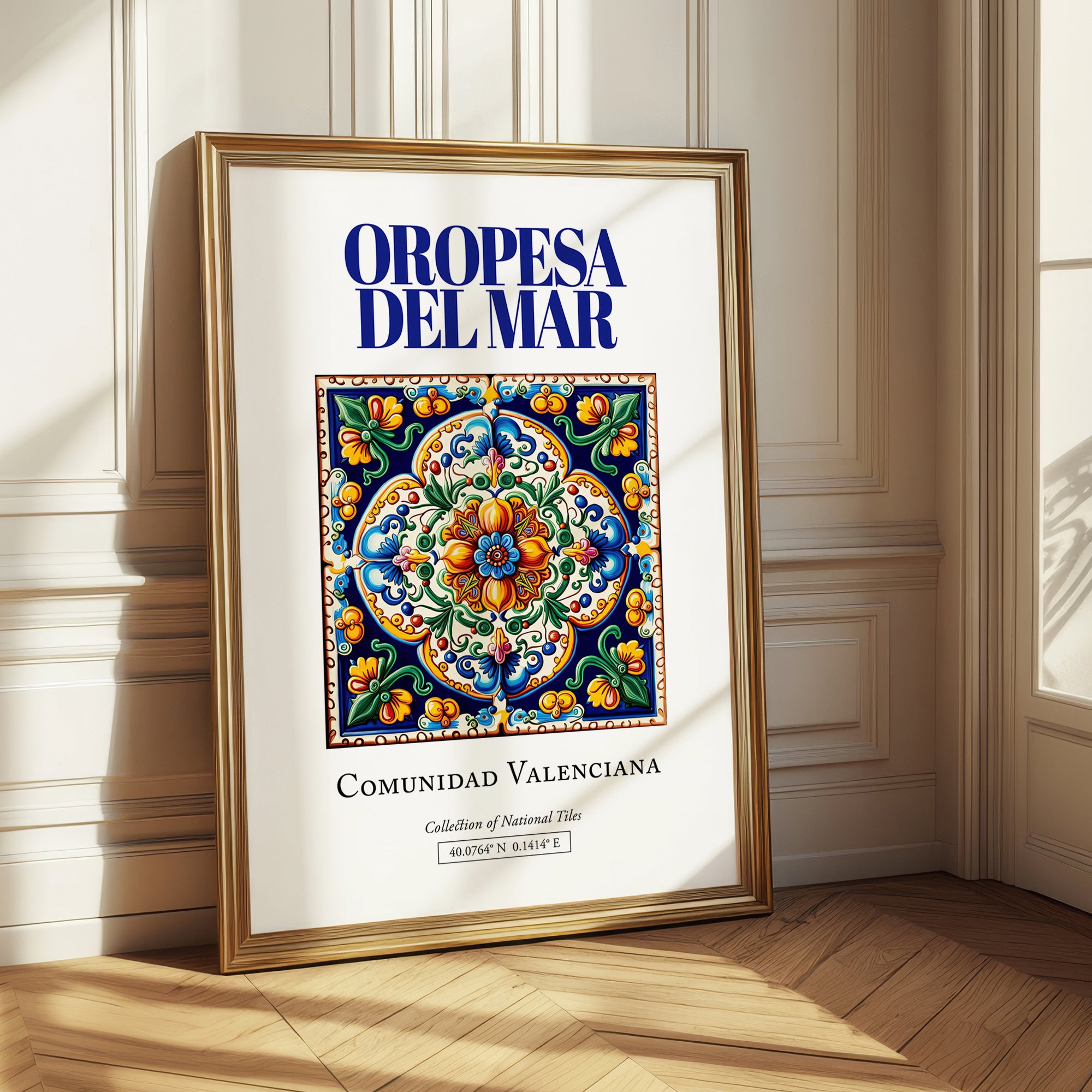 Oropesa del Mar, Spain – Country Culture Poster, styled in a charming Paris street view