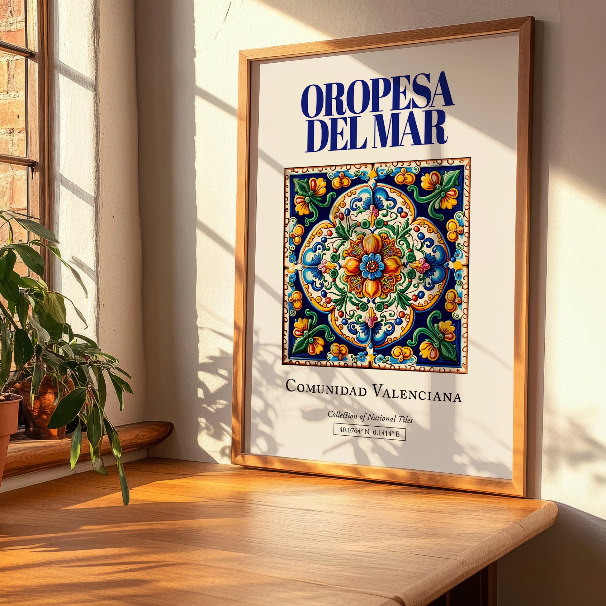 Oropesa del Mar, Spain – Country Culture Poster, clean layout with no caption