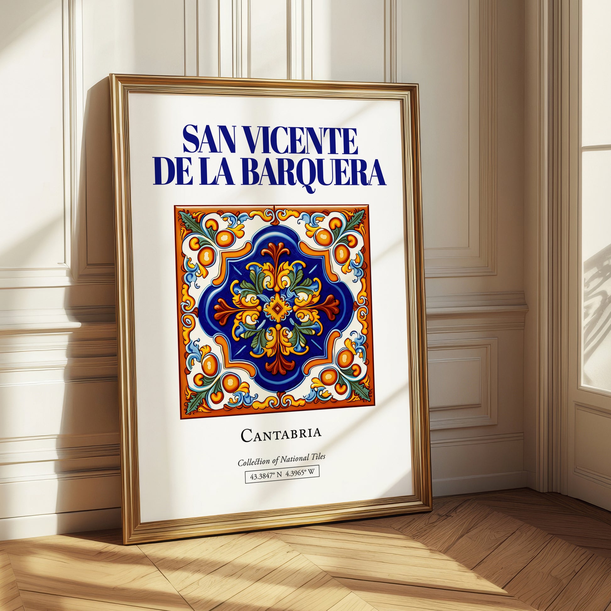 San Vicente de la Barquera, Spain – Travel Print, styled in a charming Paris street view